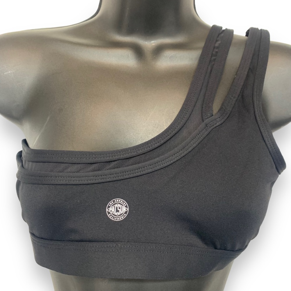 Pacsun Active Black One Strap Sports Bra - Picture 2 of 4